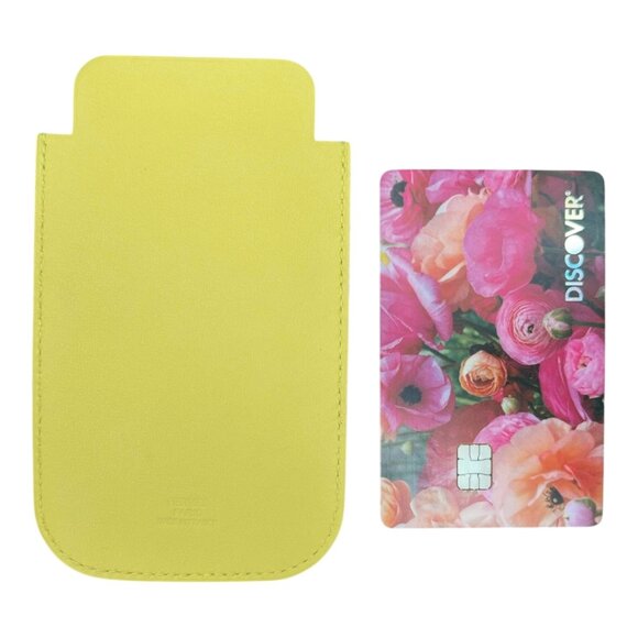 Hermes Swift Chevre Calfskin Lemon Yellow Credit Card Drivers License Wallet - Picture 2 of 7